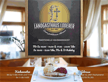 Tablet Screenshot of gasthaus-loderer.at